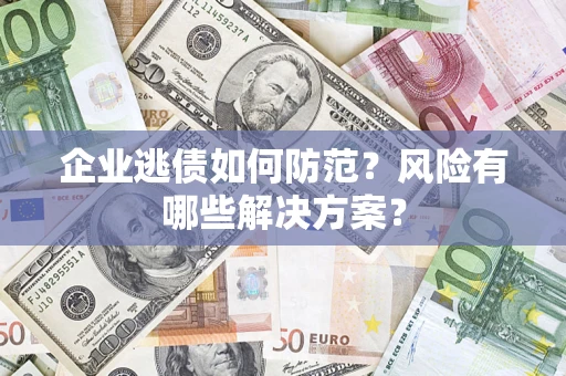 北京企业逃债如何防范？风险有哪些解决方案？
