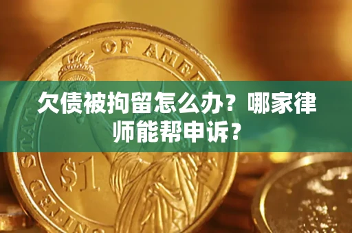 北京欠债被拘留怎么办？哪家律师能帮申诉？